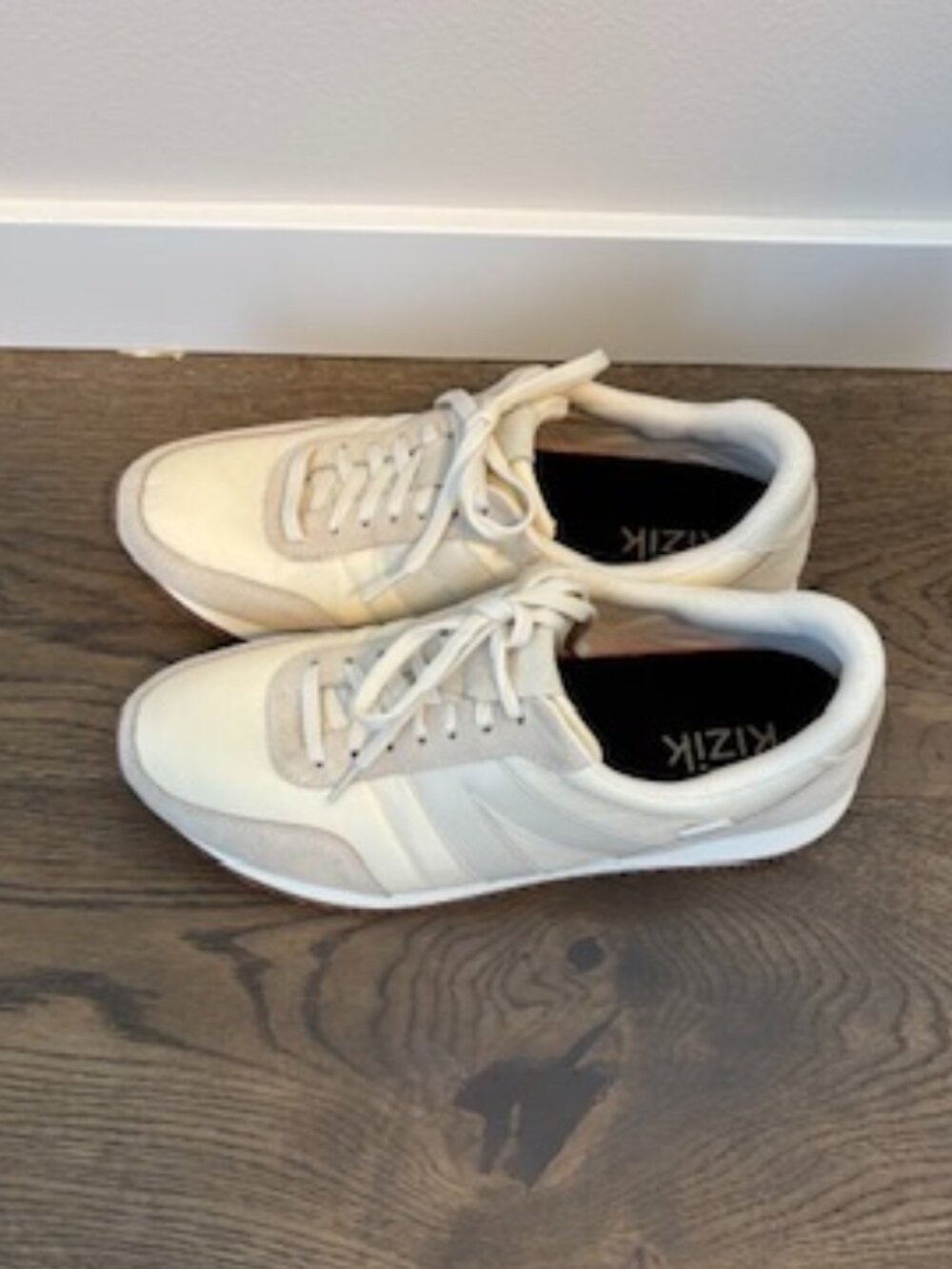 KIZIK SNEAKERS RETRO STYLE Women's 12.5 Men's 11 Unisex Bone NEW